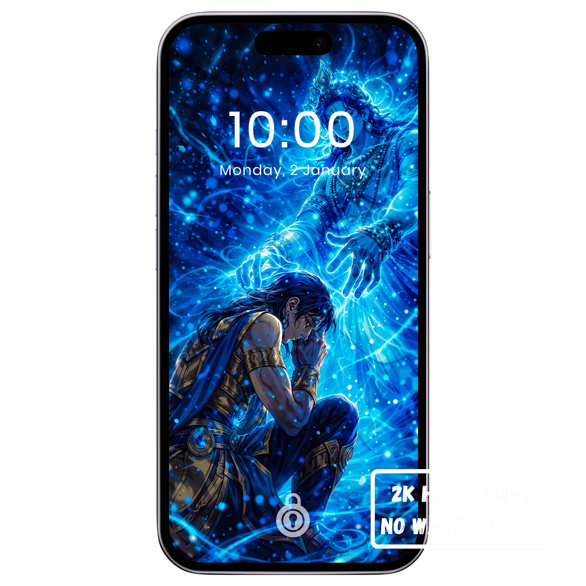 Arjuna Receiving Divine Guidance from Lord Krishna