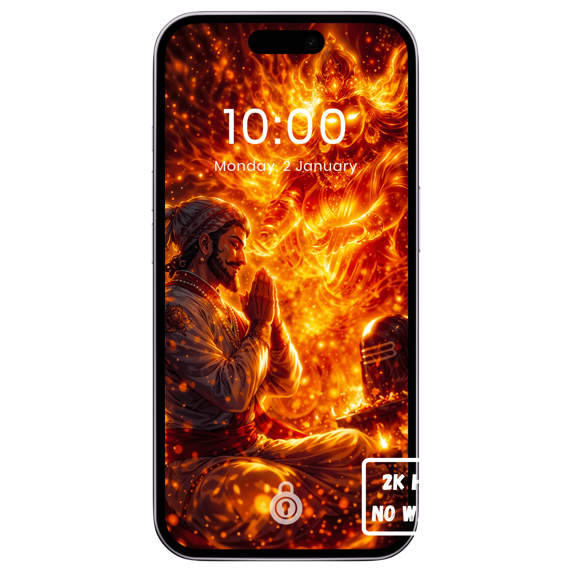 Shivaji Maharaj Blessed by Maa Bhavani – Divine Warrior Art